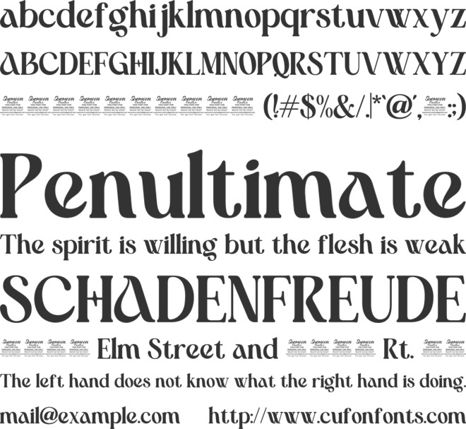Regilla Personal Use Only font preview
