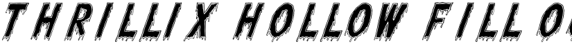 Thrillix Hollow Fill Outline font