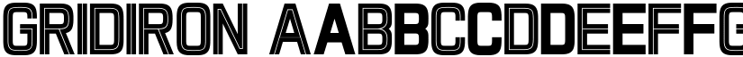 GRIDIRON font