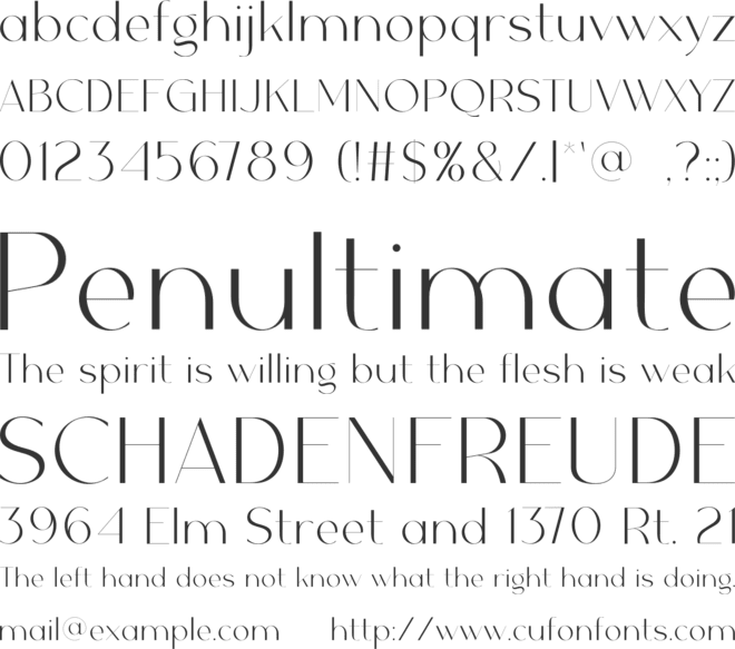 Glasskin font preview