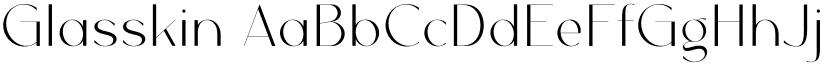 Glasskin font