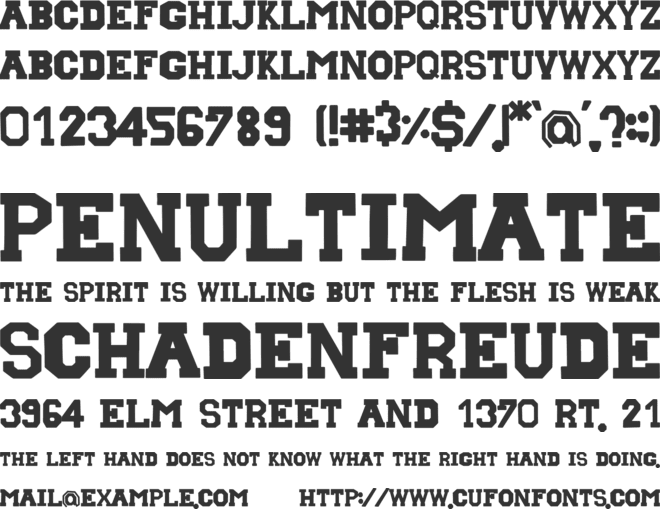 Blocksmith font preview