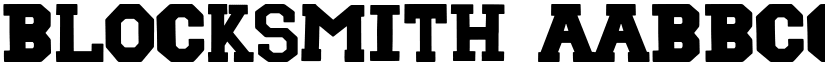 Blocksmith font