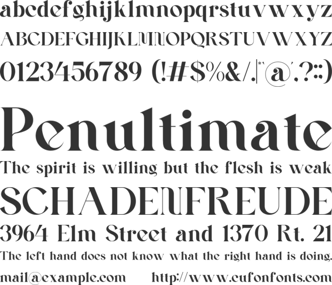 Rouica font preview