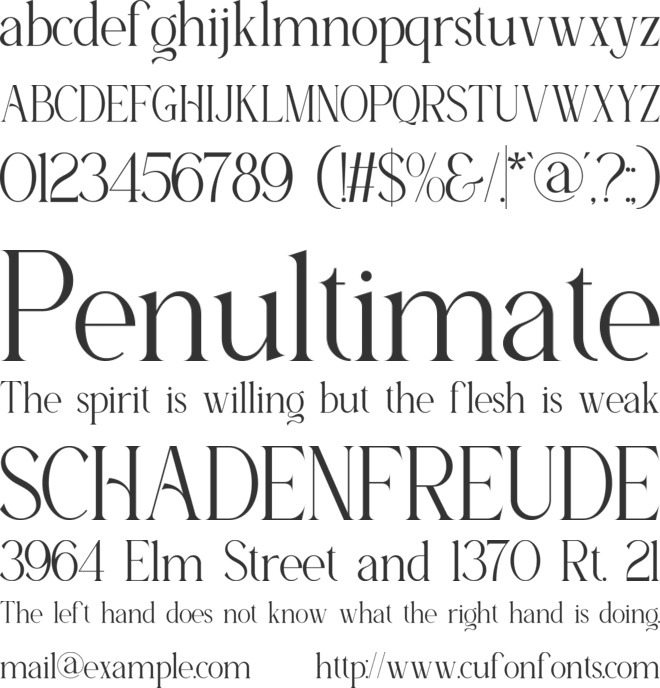 Kinnora font preview