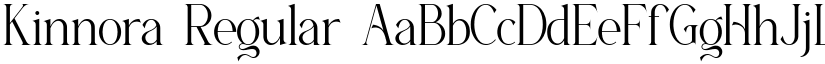 Kinnora Regular font
