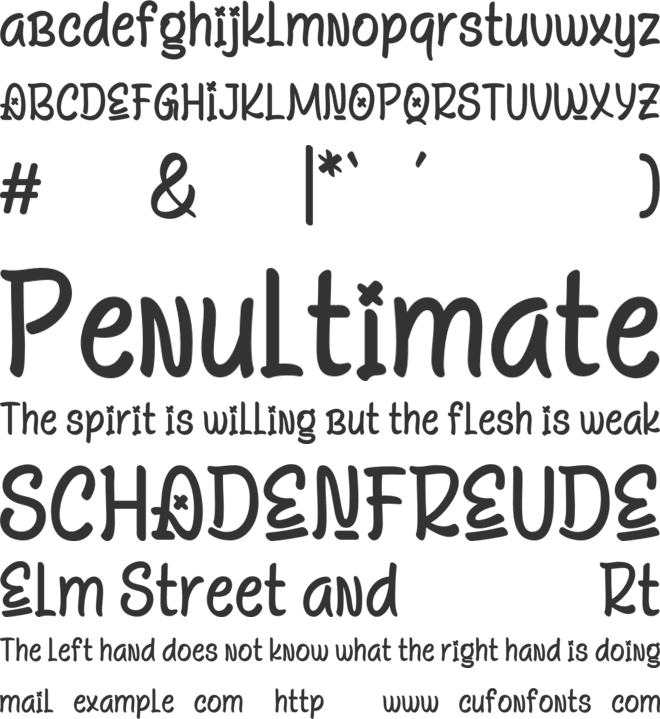 GICARIN Trial font preview