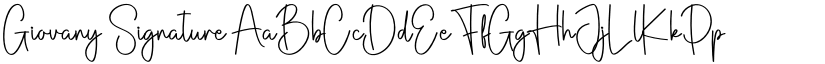 Giovany Signature font