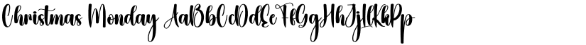 Christmas Monday font