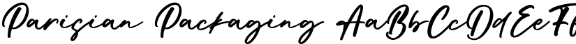 Parisian Packaging font