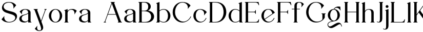 Sayora font download