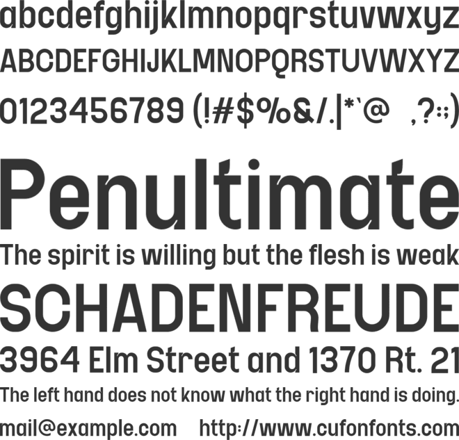 Nelsond font preview