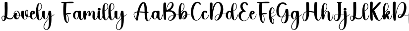 Lovely Familly font download