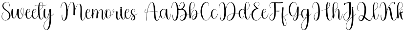 Sweety Memories font