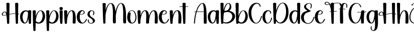 Happines Moment font