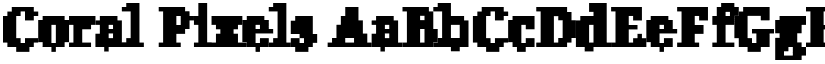 Coral Pixels font