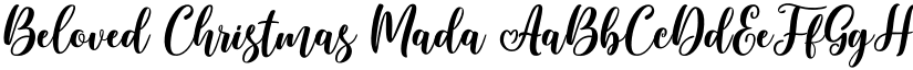 Beloved Christmas Mada font