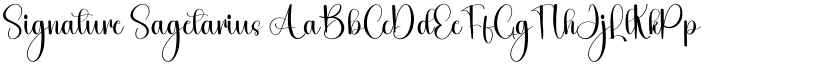 Signature Sagetarius font