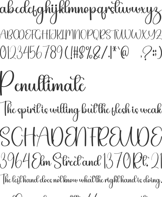 Butterfly Beautiful font preview