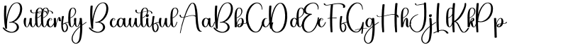 Butterfly Beautiful font