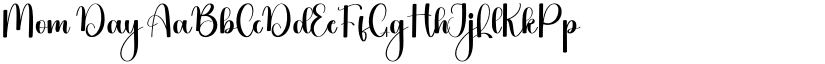 Mom Day font