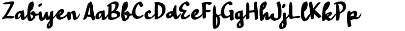 Zabiyen font download