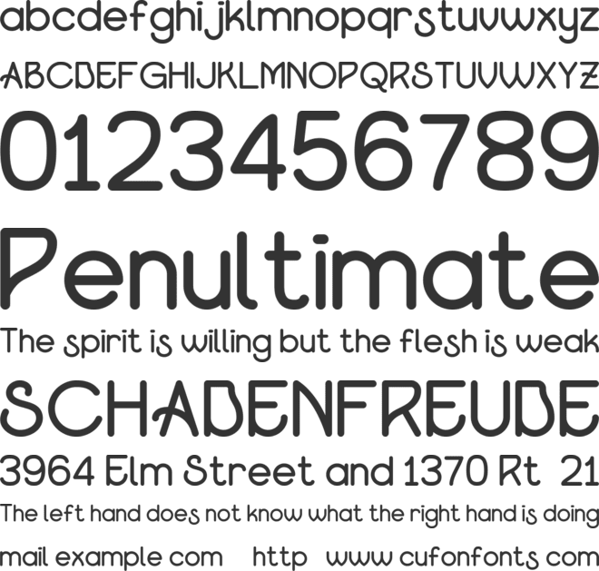 Leminew font preview