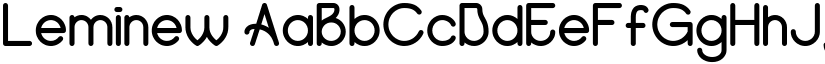 Leminew font