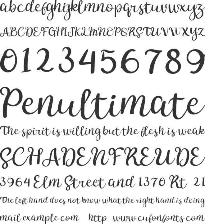 Merry Whimsy font preview