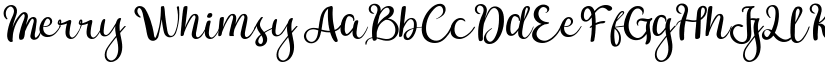Merry Whimsy font