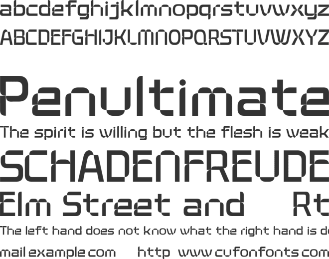 Chiperon font preview