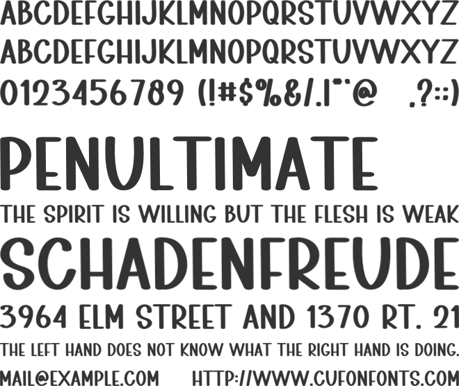 Winter Grinches font preview