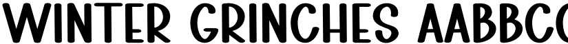 Winter Grinches font