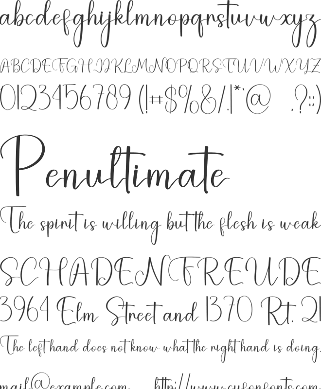 Western Minimalist font preview