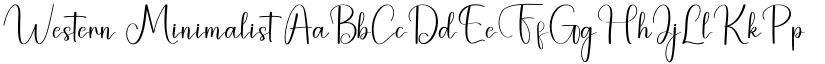 Western Minimalist font