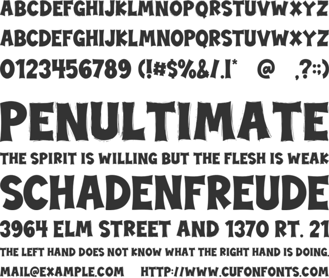 Street Graffiti font preview