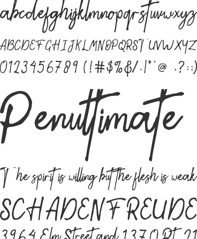 Molandra font preview