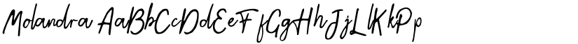 Molandra font
