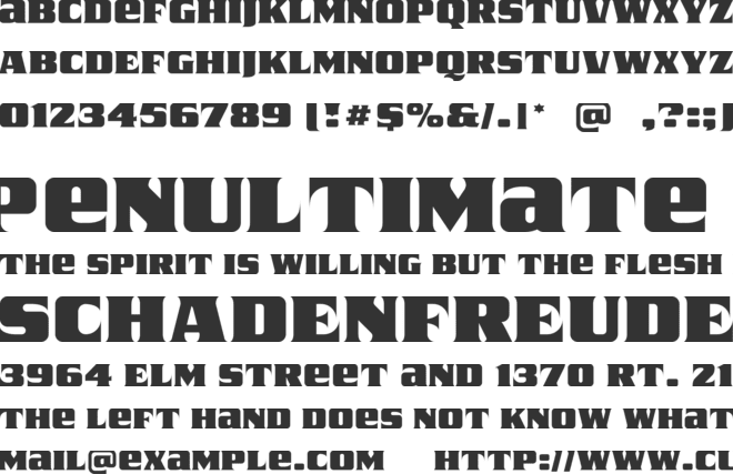 Kung fu panda font preview