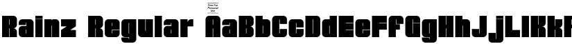 Rainz Regular font