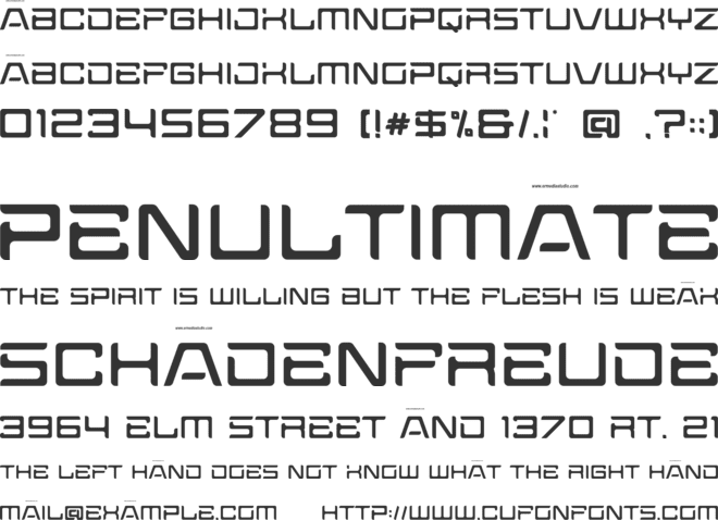 FOGARDE font preview