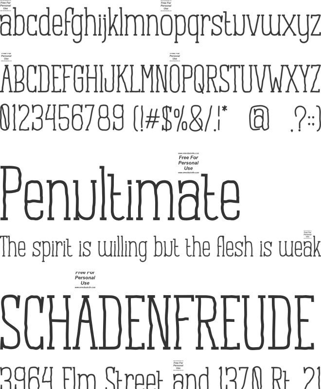 Ghosted Mermaid font preview