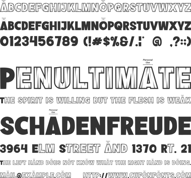 Jungle Dutchs font preview