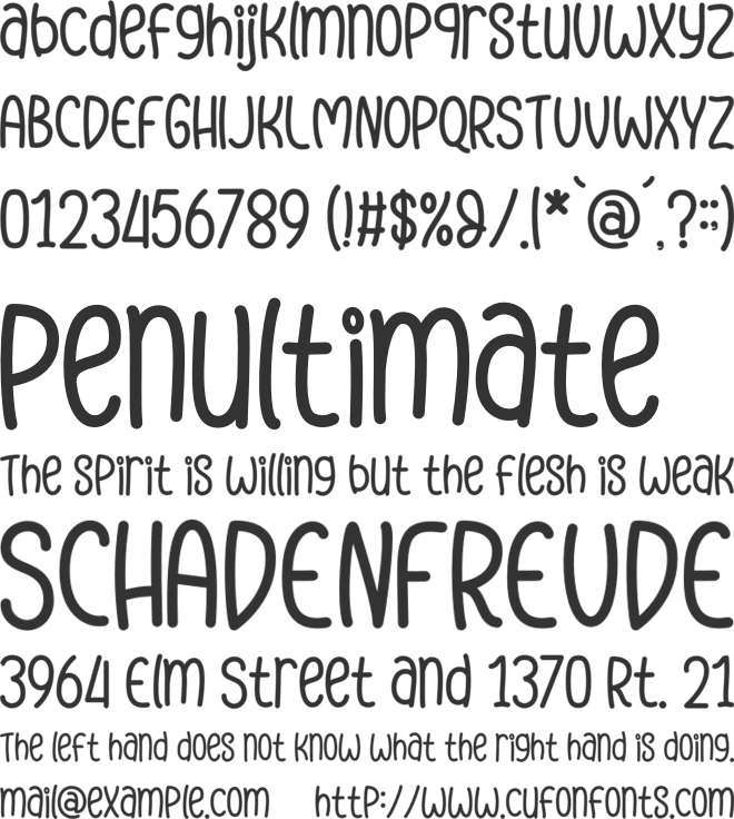 The Kangaroo font preview