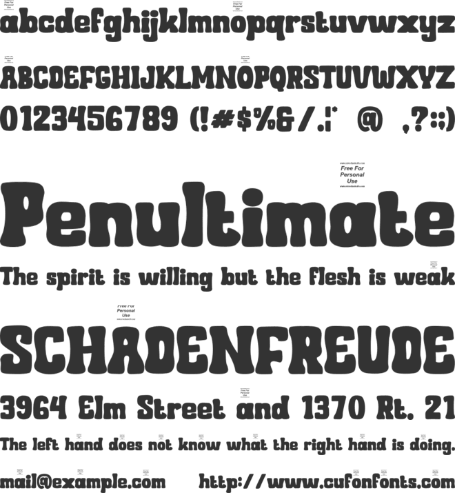 Bolevard Rolander font preview