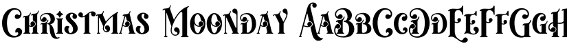 Christmas Moonday font