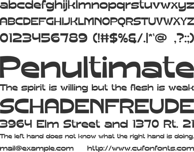 Coresound font preview