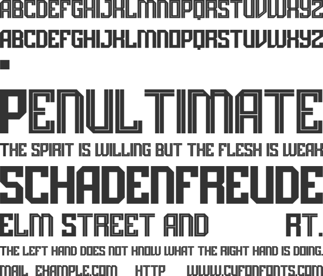 ASTROBAT font preview