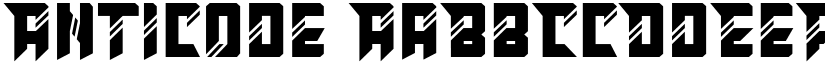 Anticode font