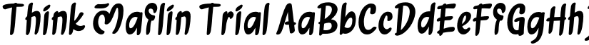 Think Maflin Trial font